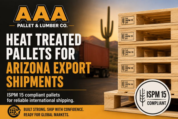Heat Treated Pallets for Arizona Export Shipments