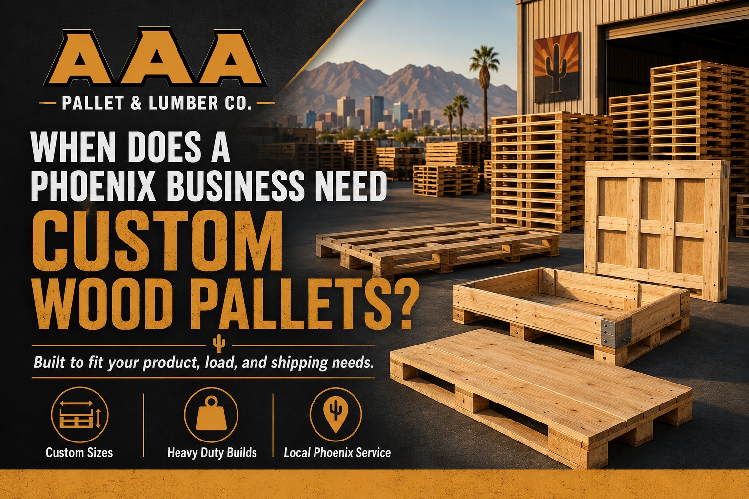 When Does a Phoenix Business Need Custom Wood Pallets?